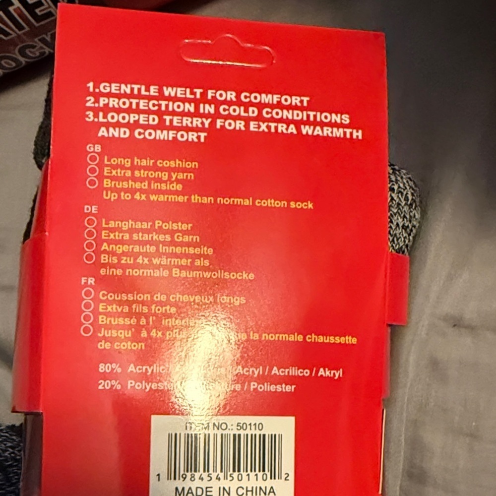 3 Pack Winter Heated Thermal Socks - - Picture 3 of 4